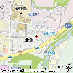 岡山県津山市北町17周辺の地図