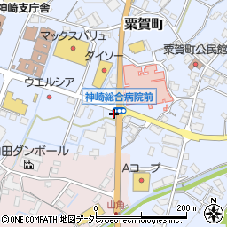 兵庫県神崎郡神河町粟賀町379-3周辺の地図