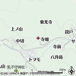 愛知県豊田市鍋田町上ノ山周辺の地図
