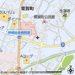 兵庫県神崎郡神河町粟賀町317周辺の地図