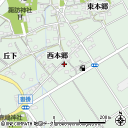 愛知県豊明市沓掛町西本郷96周辺の地図