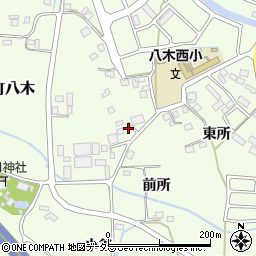 京都府南丹市八木町八木（前所）周辺の地図