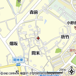 愛知県豊明市間米町間米142周辺の地図