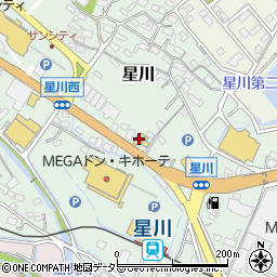 餃子の王将 桑名星川店周辺の地図