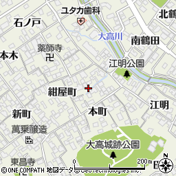 愛知県名古屋市緑区大高町紺屋町38周辺の地図