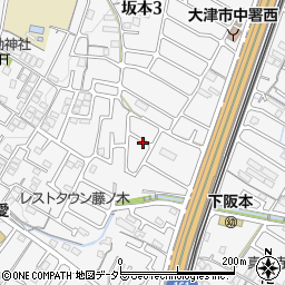 滋賀県大津市坂本3丁目24周辺の地図