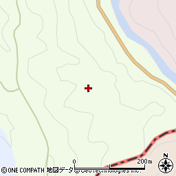 愛知県東栄町（北設楽郡）西薗目（二ツ石）周辺の地図
