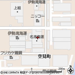 名港海運株式会社　空見梱包センター周辺の地図
