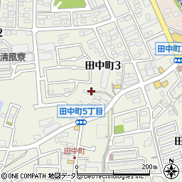 愛知県豊田市田中町周辺の地図
