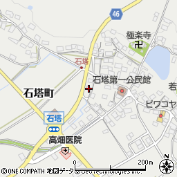 滋賀県東近江市石塔町684周辺の地図