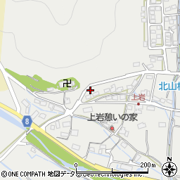兵庫県神崎郡神河町上岩周辺の地図