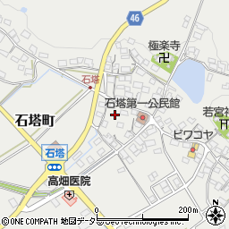 滋賀県東近江市石塔町682周辺の地図