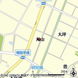 愛知県みよし市明知町（丸山）周辺の地図
