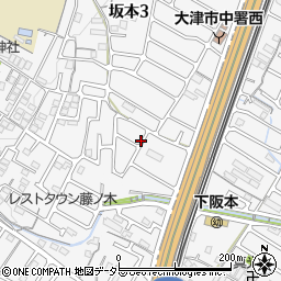 坂本3丁目駐車場周辺の地図