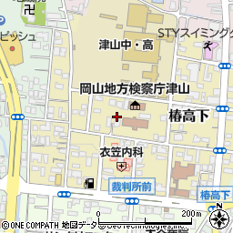 岡山県津山市椿高下54周辺の地図