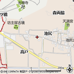 京都府亀岡市馬路町高戸周辺の地図