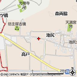京都府亀岡市馬路町（高戸）周辺の地図