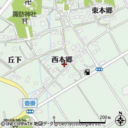 愛知県豊明市沓掛町西本郷86周辺の地図
