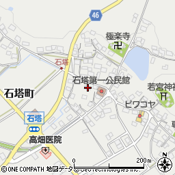 滋賀県東近江市石塔町673周辺の地図