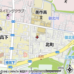 岡山県津山市北町26周辺の地図
