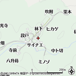 愛知県豊田市鍋田町ヒカゲ周辺の地図