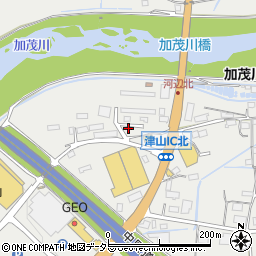 岡山県津山市河辺728周辺の地図