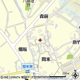 愛知県豊明市間米町間米136周辺の地図