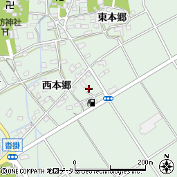 愛知県豊明市沓掛町西本郷108周辺の地図