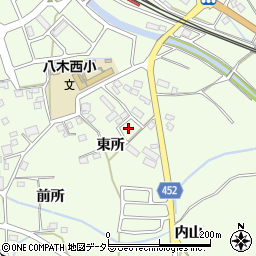 京都府南丹市八木町八木東所周辺の地図