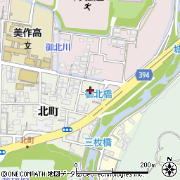 岡山県津山市北町14-3周辺の地図