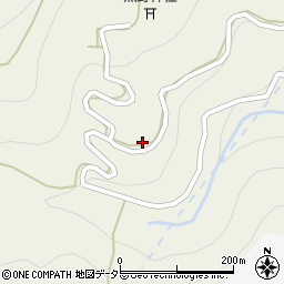 愛知県北設楽郡東栄町月花田周辺の地図