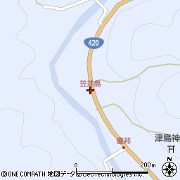 笠井島周辺の地図