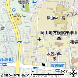 岡山県津山市椿高下24-8周辺の地図