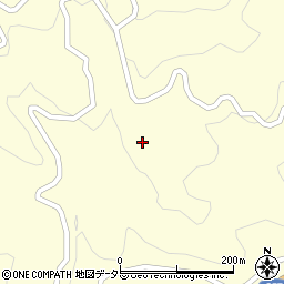 愛知県北設楽郡設楽町田峯久手平周辺の地図