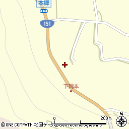 愛知県北設楽郡東栄町本郷下岡本36周辺の地図