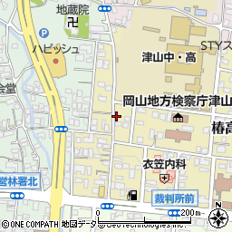 岡山県津山市椿高下24周辺の地図