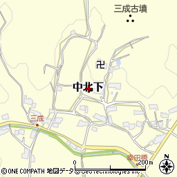 岡山県津山市中北下周辺の地図
