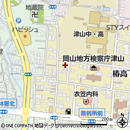 岡山県津山市椿高下24-6周辺の地図