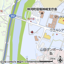 兵庫県神崎郡神河町粟賀町654周辺の地図
