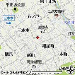 愛知県名古屋市緑区大高町三本木25周辺の地図