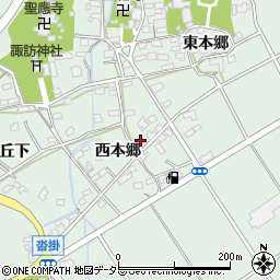 愛知県豊明市沓掛町西本郷103周辺の地図