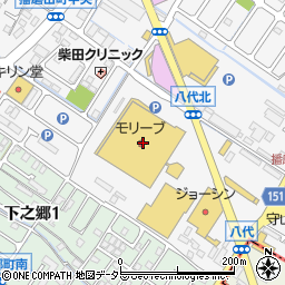 小川珈琲 守山店周辺の地図