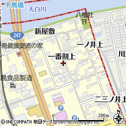 愛知県東海市名和町一番割上周辺の地図