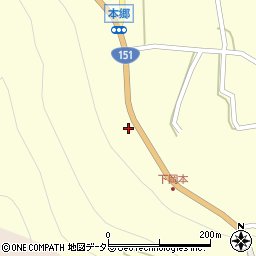 愛知県北設楽郡東栄町本郷下岡本7周辺の地図