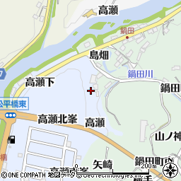 愛知県豊田市鵜ケ瀬町高瀬周辺の地図
