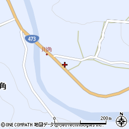 愛知県北設楽郡東栄町川角大津周辺の地図