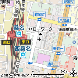 バジェットレンタカー桑名駅前店周辺の地図