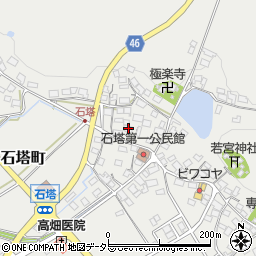 滋賀県東近江市石塔町806周辺の地図