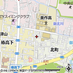 岡山県津山市北町29周辺の地図