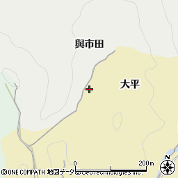 愛知県豊田市豊松町大平周辺の地図